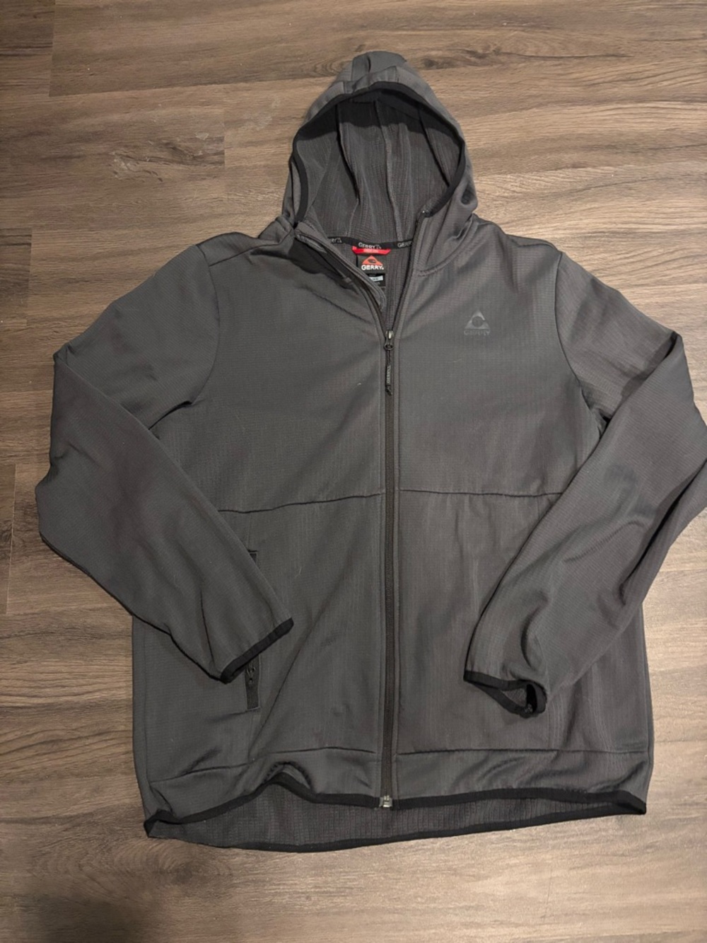 Gerry Weber Men's Hooded Full-Zip Jacket - Charcoal Gray